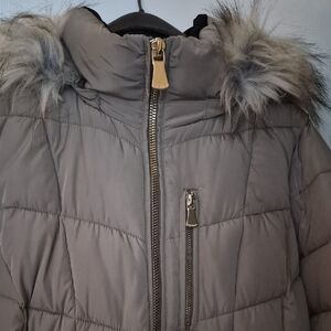 Calvin Klein Jacket with Faux Fur